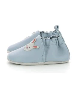 ROBEEZ Leren Kruipschoentjes "Mimirabbit" Lichtblauw -Gstar Kleding Winkel robeez leren kruipschoentjes mimirabbit lichtblauw 2