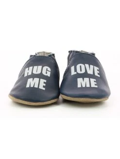 ROBEEZ Leren Kruipschoentjes "Stay Home" Donkerblauw -Gstar Kleding Winkel robeez leren kruipschoentjes stay home donkerblauw 1