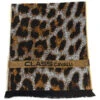 Roberto Cavalli Sjaal Beige - (L)180 X (B)36 Cm