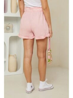 Linnen Short Lichtroze -Gstar Kleding Winkel rodier lin linnen short lichtroze 3