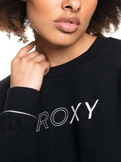 Roxy Sweatshirt "Fading" Zwart -Gstar Kleding Winkel roxy sweatshirt fading zwart 4