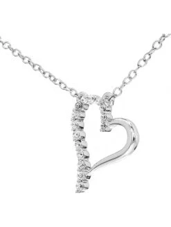 Witgouden Ketting Met Diamanten Hanger - (L)40 Cm -Gstar Kleding Winkel royal diamant witgouden ketting met diamanten hanger l 40 cm 1