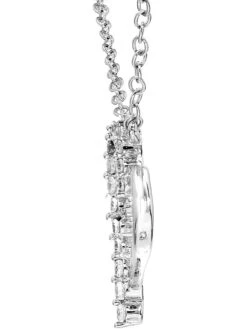 Witgouden Ketting Met Diamanten Hanger - (L)40 Cm -Gstar Kleding Winkel royal diamant witgouden ketting met diamanten hanger l 40 cm 2