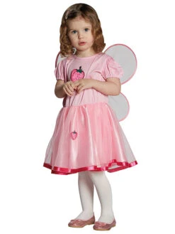 2-delig Kostuum "Aardbeienfee" Lichtroze