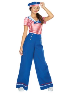 2-delig Kostuum "Matroos" Rood/blauw