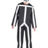 3-delig Kostuum "Glow In The Dark Stickman" Zwart/wit -Gstar Kleding Winkel rubie s 3 delig kostuum glow in the dark stickman zwart wit