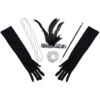 5-delige Kostuumaccessoireset "Charleston" Zwart -Gstar Kleding Winkel rubie s 5 delige kostuumaccessoireset charleston zwart