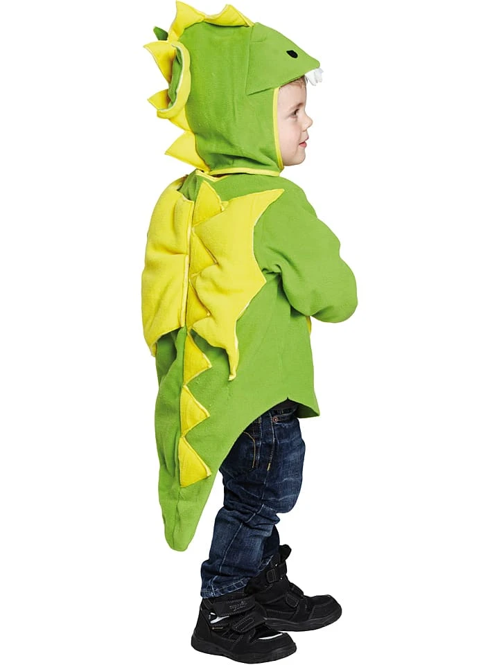 Kostuumshirt "Draak" Groen/geel 4 Kostuumshirt "Draak" Groen/geel - Afbeelding 2