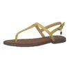 S.Oliver Leren Teensandalen Geel -Gstar Kleding Winkel s oliver leren teensandalen geel