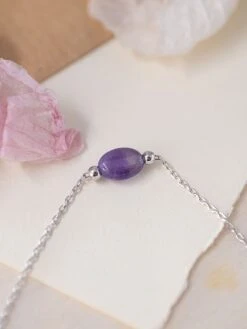 Zilveren Ketting Met Edelsteen - (L)45 Cm -Gstar Kleding Winkel saint roman zilveren ketting met edelsteen l 45 cm 1