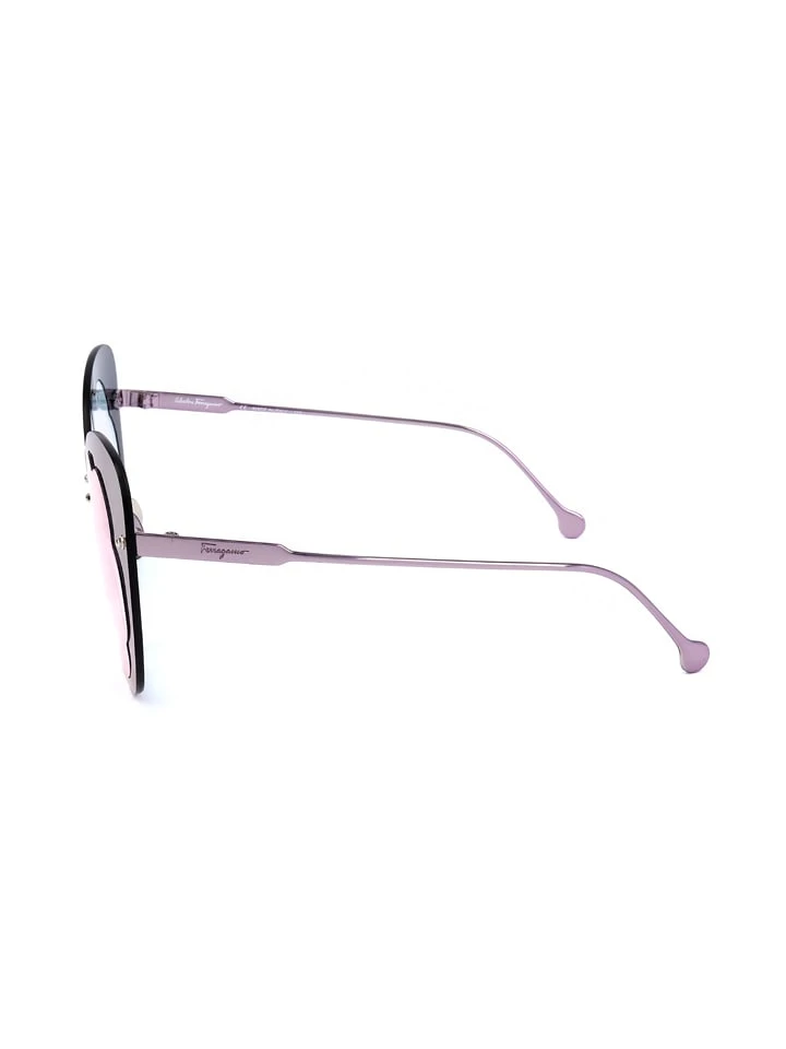 Salvatore Ferragamo Dameszonnebril Paars/lichtroze 5 Salvatore Ferragamo Dameszonnebril Paars/lichtroze - Afbeelding 3