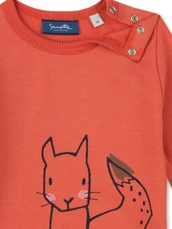 Sweatshirt "Sweet Squirrel" Oranje -Gstar Kleding Winkel sanetta kidswear sweatshirt sweet squirrel oranje 2