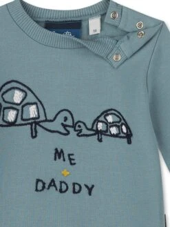 Sweatshirt "Turtle" Lichtblauw -Gstar Kleding Winkel sanetta kidswear sweatshirt turtle lichtblauw 2
