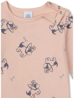 Sanetta Pyjama "San Doodle Dog" Lichtroze -Gstar Kleding Winkel sanetta pyjama san doodle dog lichtroze 2