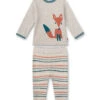 Sanetta Pyjama "San Fox" Beige -Gstar Kleding Winkel sanetta pyjama san fox beige