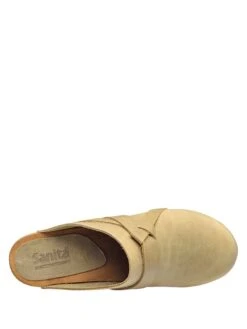 Sanita Leren Clogs "Manuella Square" Beige -Gstar Kleding Winkel sanita leren clogs manuella square beige 4