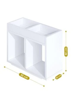 Kast "Emily" Wit - (B)50 X (H)44 X (D)20 Cm -Gstar Kleding Winkel scandinavia concept kast emily wit b 50 x h 44 x d 20 cm 2