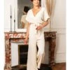 Jumpsuit "Yolene" Beige -Gstar Kleding Winkel scarlet jones jumpsuit yolene beige