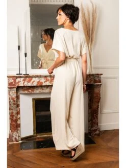 Jumpsuit "Yolene" Beige -Gstar Kleding Winkel scarlet jones jumpsuit yolene beige 2