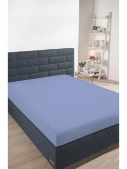 Schiesser Jersey Hoeslaken Lichtblauw