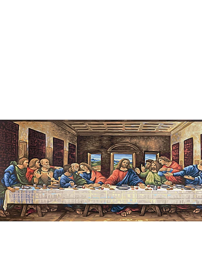 Schilderen-op-nummer-set "Het Laatste Avondmaal" - Vanaf 12 Jaar 3 Schilderen-op-nummer-set "Het Laatste Avondmaal" - Vanaf 12 Jaar