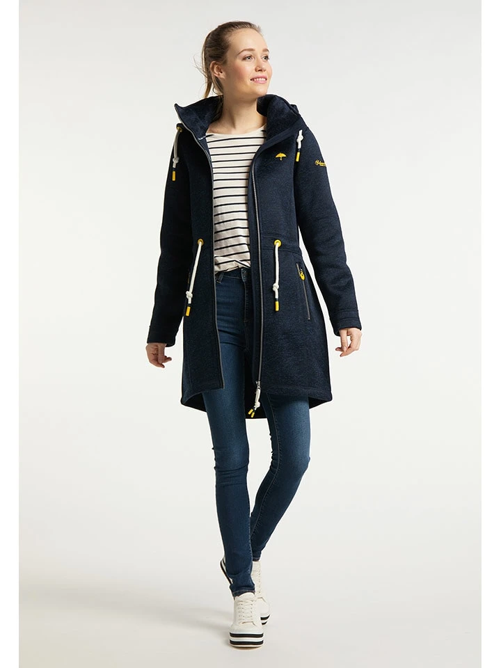 Schmuddelwedda Fleece Mantel Donkerblauw 3 Schmuddelwedda Fleece Mantel Donkerblauw