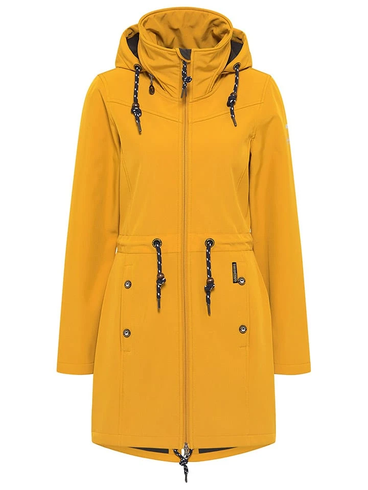 Schmuddelwedda Softshellmantel Mosterdgeel 6 Schmuddelwedda Softshellmantel Mosterdgeel - Afbeelding 4