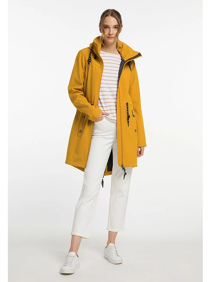 Schmuddelwedda Softshellmantel Mosterdgeel 3 Schmuddelwedda Softshellmantel Mosterdgeel