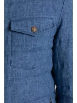 Schneiders Linnen Jas "Lenn" Blauw -Gstar Kleding Winkel schneiders linnen jas lenn blauw 2