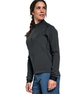 Schöffel Fleece Trui "Dirt Track" Zwart -Gstar Kleding Winkel schoffel fleece trui dirt track zwart 2