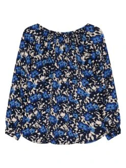 Seidensticker Blouse Blauw/beige -Gstar Kleding Winkel seidensticker blouse blauw beige 1