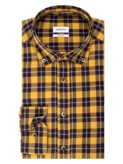 Seidensticker Blouse - Regular Fit - Geel/donkerblauw -Gstar Kleding Winkel seidensticker blouse regular fit geel donkerblauw 5