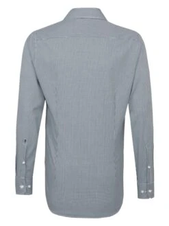 Seidensticker Blouse - Slim Fit - Donkerblauw/wit -Gstar Kleding Winkel seidensticker blouse slim fit donkerblauw wit 1