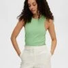 Selected Femme Top "Anna" Groen -Gstar Kleding Winkel selected femme top anna groen