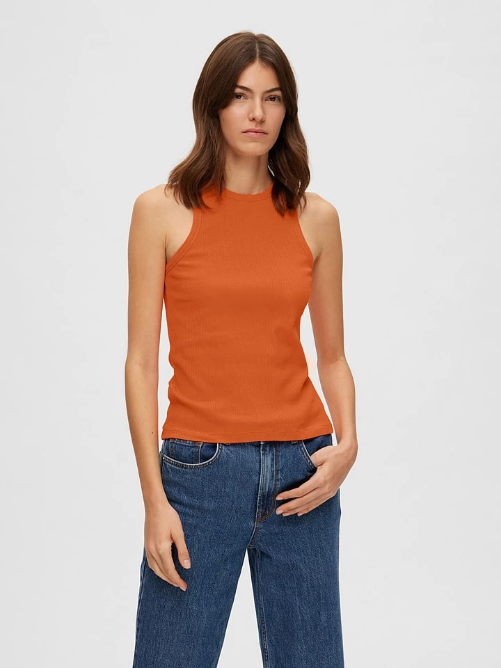 Selected Femme Top "Anna" Oranje 3 Selected Femme Top "Anna" Oranje