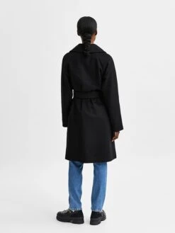 Selected Femme Tussenmantel "Milan" Zwart -Gstar Kleding Winkel selected femme tussenmantel milan zwart 1