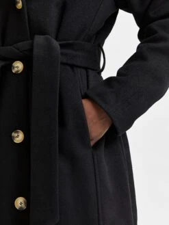 Selected Femme Tussenmantel "Milan" Zwart -Gstar Kleding Winkel selected femme tussenmantel milan zwart 3