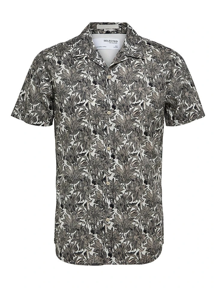 Selected Homme Blouse "Crazy" - Slim Fit - Grijs 6 Selected Homme Blouse "Crazy" - Slim Fit - Grijs - Afbeelding 4