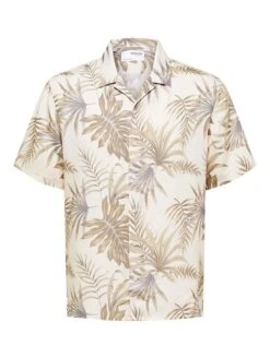 Selected Homme Blouse "Relax" - Comfort Fit - Beige -Gstar Kleding Winkel selected homme blouse relax comfort fit beige 5