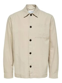 Selected Homme Blousejas "Loosblas" Crème -Gstar Kleding Winkel selected homme blousejas loosblas creme 5