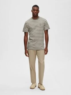 Selected Homme Shirt "Ricky" Beige/grijs -Gstar Kleding Winkel selected homme shirt ricky beige grijs 1