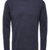 Selected Homme Trui "Rome" Donkerblauw -Gstar Kleding Winkel selected homme trui rome donkerblauw