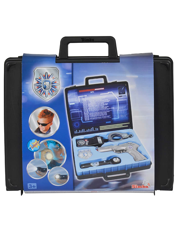 SIMBA Politiekoffer Met Accessoires Zwart/grijs - Vanaf 3 Jaar 3 SIMBA Politiekoffer Met Accessoires Zwart/grijs - Vanaf 3 Jaar
