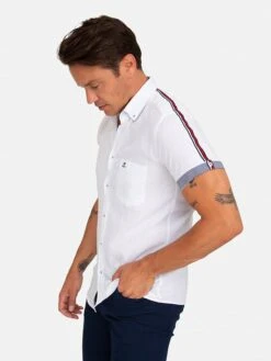 Blouse "Bonte" Wit -Gstar Kleding Winkel sir raymond tailor blouse bonte wit 1