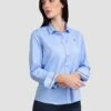 Blouse "Lola" Lichtblauw -Gstar Kleding Winkel sir raymond tailor blouse lola lichtblauw