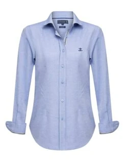 Blouse "Lola" Lichtblauw -Gstar Kleding Winkel sir raymond tailor blouse lola lichtblauw 5