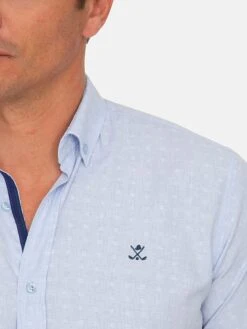 Blouse "Savana" - Regular Fit - Lichtblauw -Gstar Kleding Winkel sir raymond tailor blouse savana regular fit lichtblauw 2