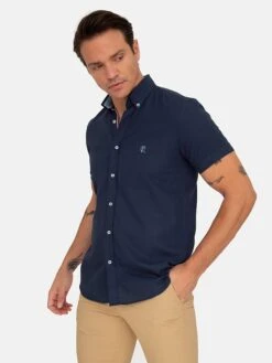 Blouse "Stown" - Regular Fit - Donkerblauw -Gstar Kleding Winkel sir raymond tailor blouse stown regular fit donkerblauw 1