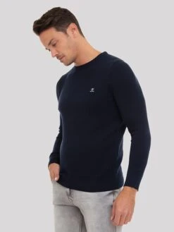 Trui "Anton" Donkerblauw -Gstar Kleding Winkel sir raymond tailor trui anton donkerblauw 1