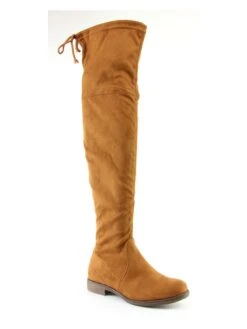 Overkneelaarzen Lichtbruin -Gstar Kleding Winkel sixth sens overkneelaarzen lichtbruin 1